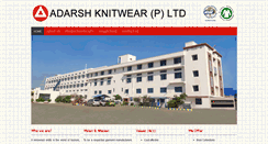 Desktop Screenshot of adarshknitwear.com